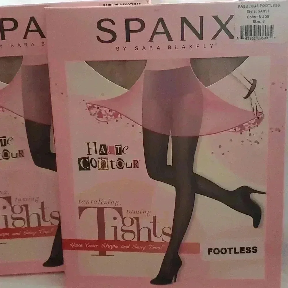 Spanx footless tights size 6 (b16)